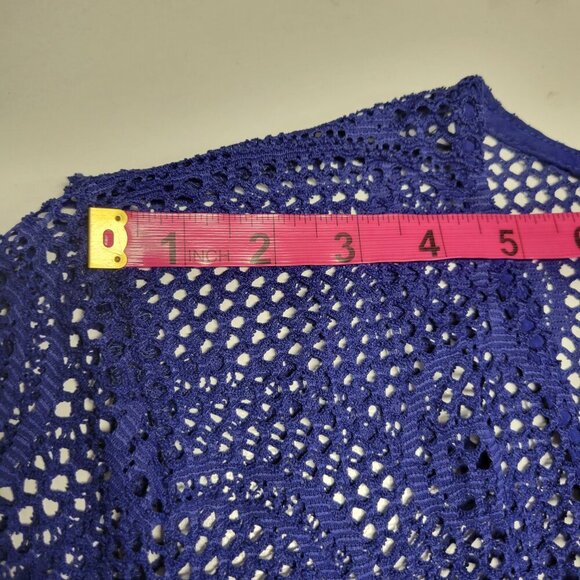 Lace Kimono with Drawstring Waist Crochet Lace Cardigans - Picture 10 of 11